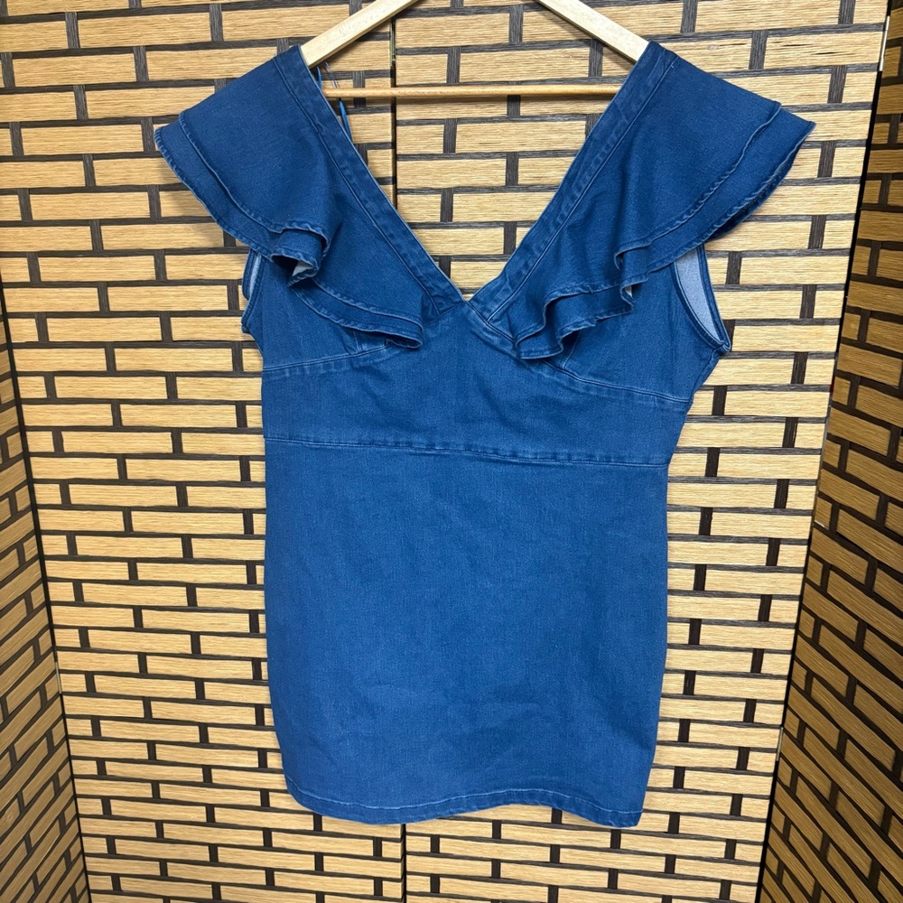 Perfectly Priscilla Denim Dress‎ Size XL